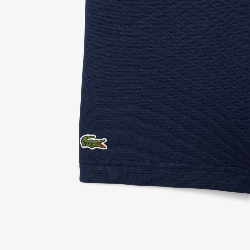 Quần Ngắn Lacoste Unisex Ống Suông Chất Liệu Nỉ