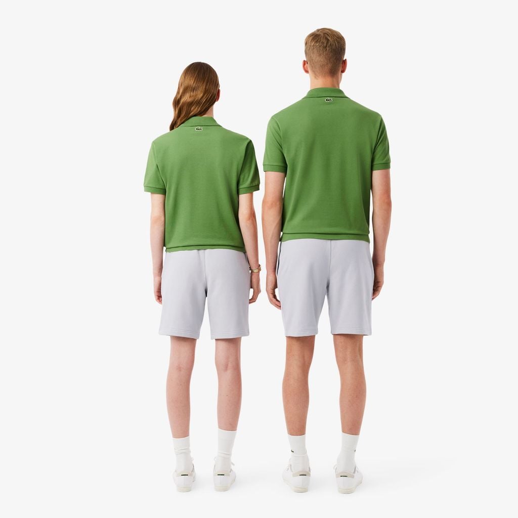 Quần Ngắn Lacoste Unisex Ống Suông Chất Liệu Nỉ