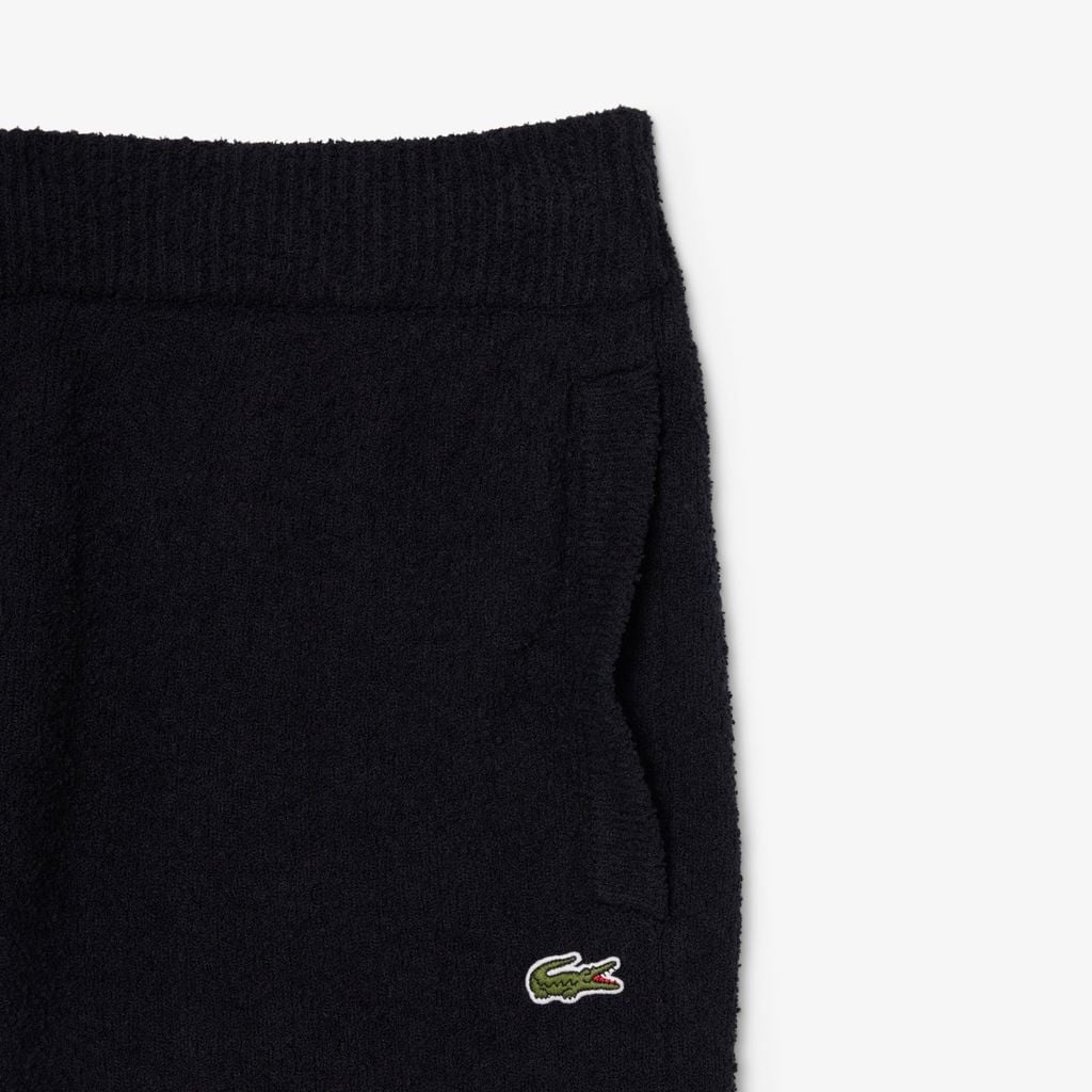 Quần Ngắn Lacoste Nam Dáng Rộng Chất Liệu Bouclé Dệt