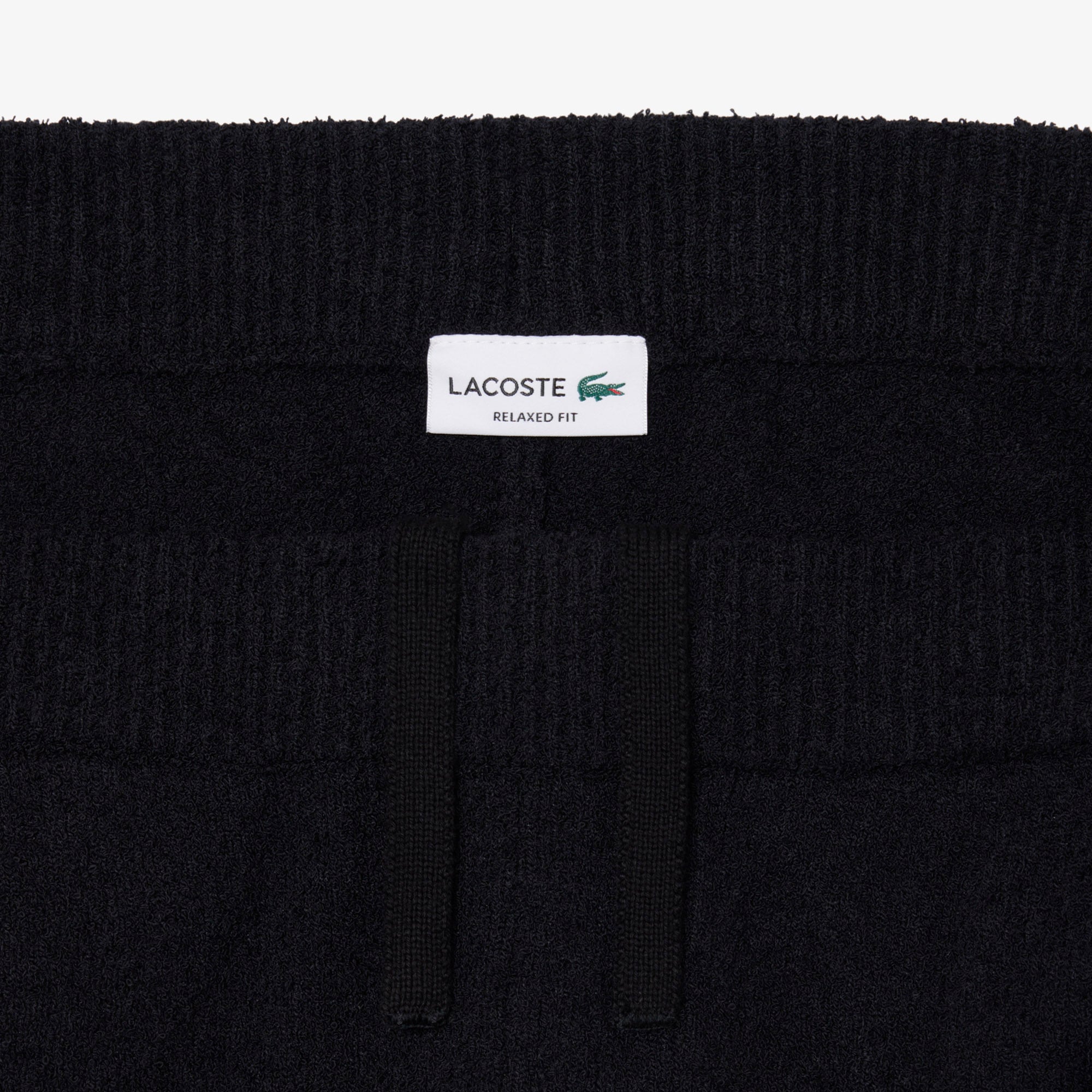 Quần Ngắn Lacoste Nam Dáng Rộng Chất Liệu Bouclé Dệt