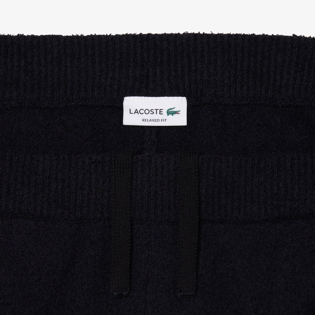 Quần Ngắn Lacoste Nam Dáng Rộng Chất Liệu Bouclé Dệt
