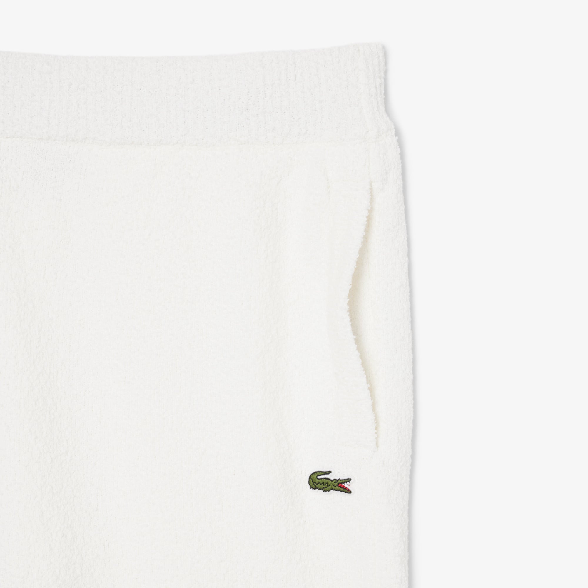 Quần Ngắn Lacoste Nam Dáng Rộng Chất Liệu Bouclé Dệt