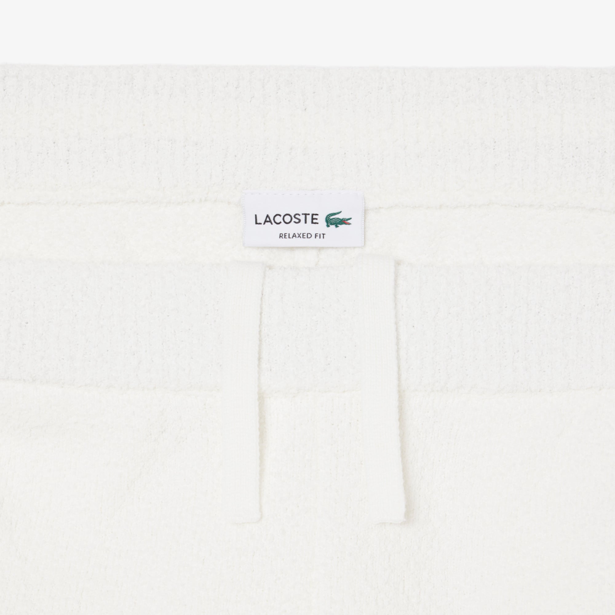 Quần Ngắn Lacoste Nam Dáng Rộng Chất Liệu Bouclé Dệt