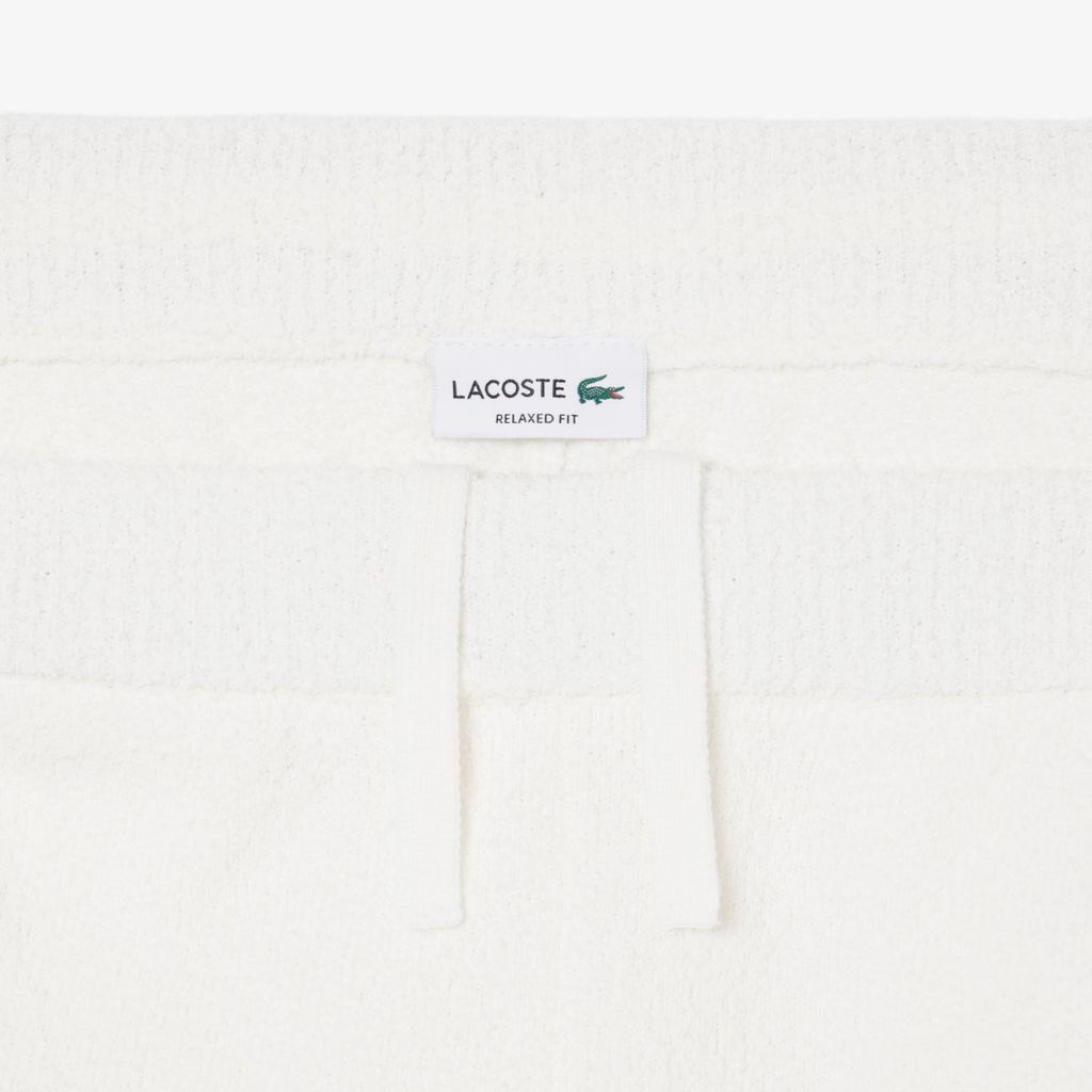 Quần Ngắn Lacoste Nam Dáng Rộng Chất Liệu Bouclé Dệt