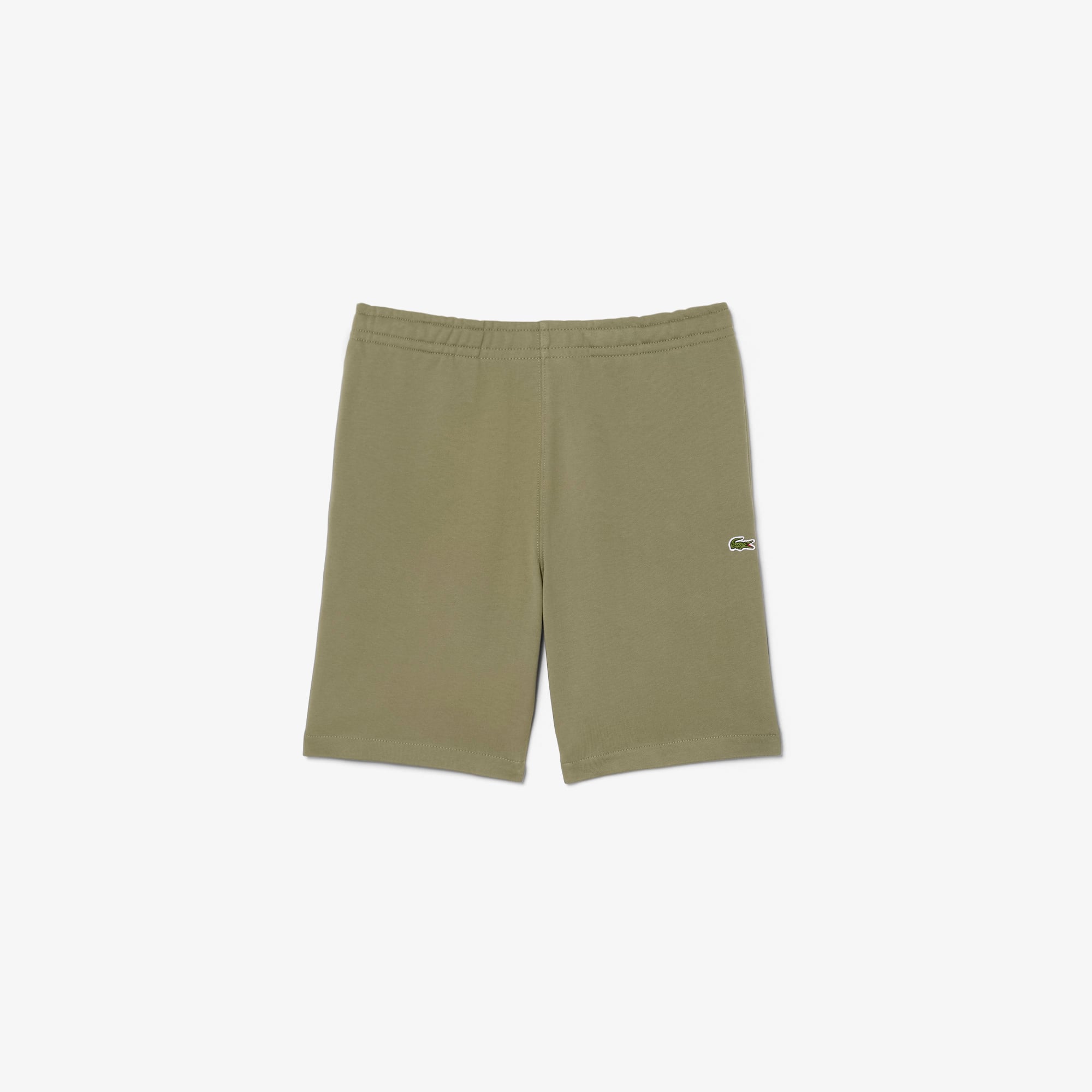 Quần Ngắn Lacoste Nam Ống Suông Chất Liệu Nỉ Kẻ Sọc Có Logo