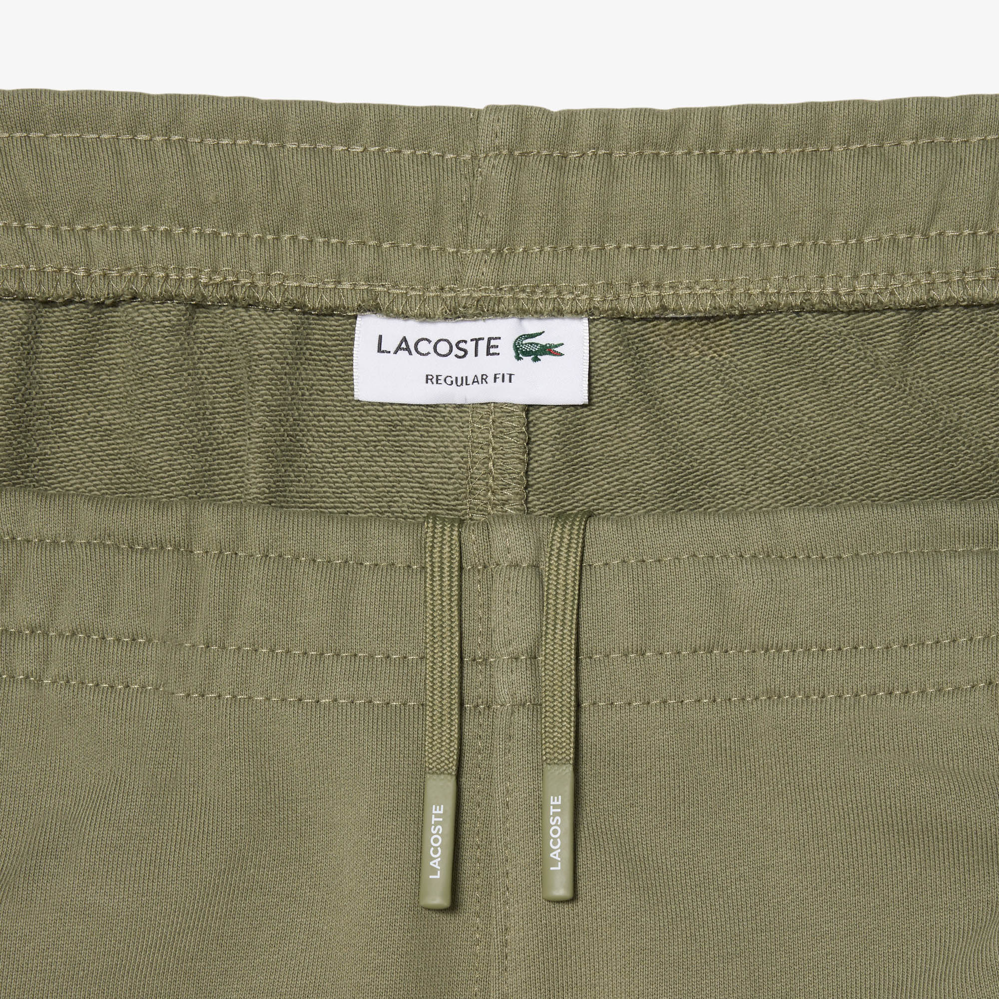 Quần Ngắn Lacoste Nam Ống Suông Chất Liệu Nỉ Kẻ Sọc Có Logo