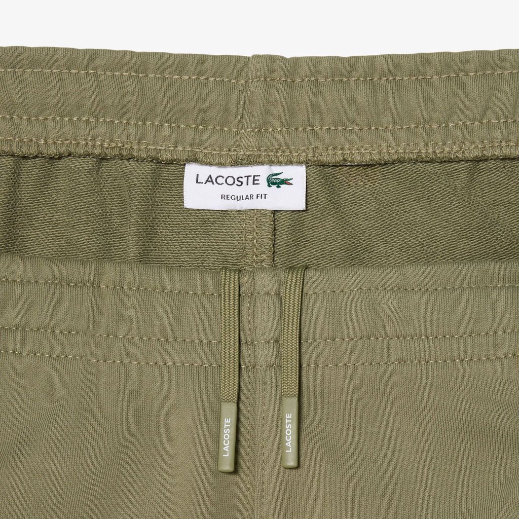 Quần Ngắn Lacoste Nam Ống Suông Chất Liệu Nỉ Kẻ Sọc Có Logo