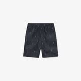 Quần Ngắn Lacoste Nam Dáng Oversize Chất Liệu Cotton Kẻ Sọc In Hình Cá Sấu