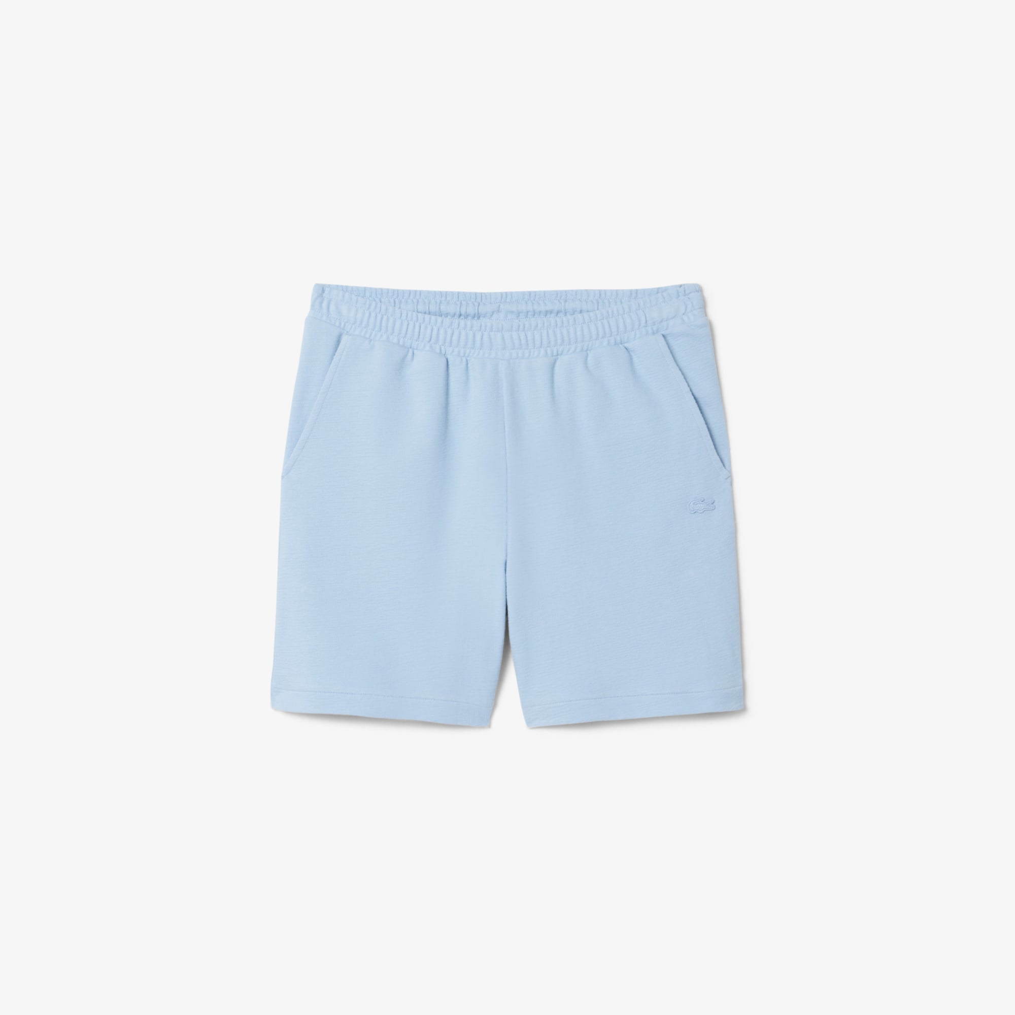 Quần Ngắn Lacoste Nam Ống Suông Chất Liệu Jersey Dập Nổi