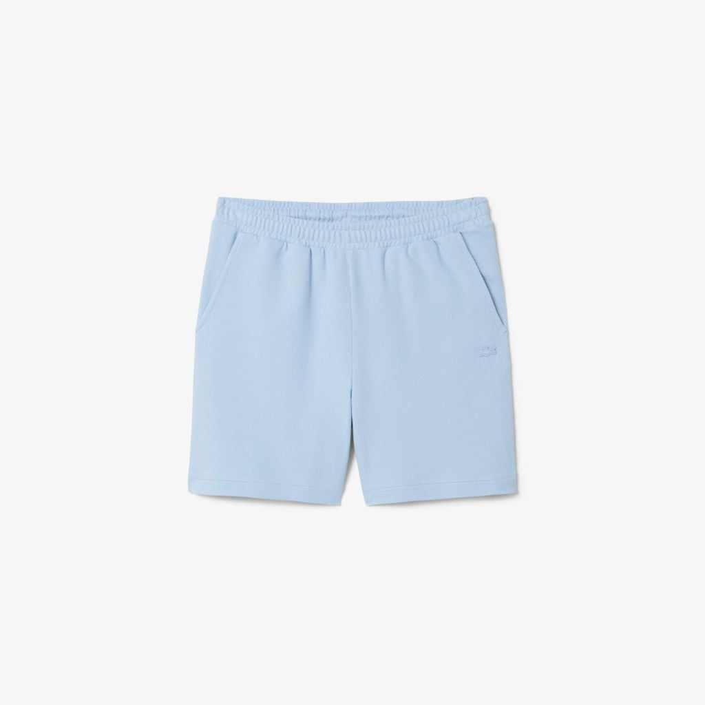 Quần Ngắn Lacoste Nam Ống Suông Chất Liệu Jersey Dập Nổi