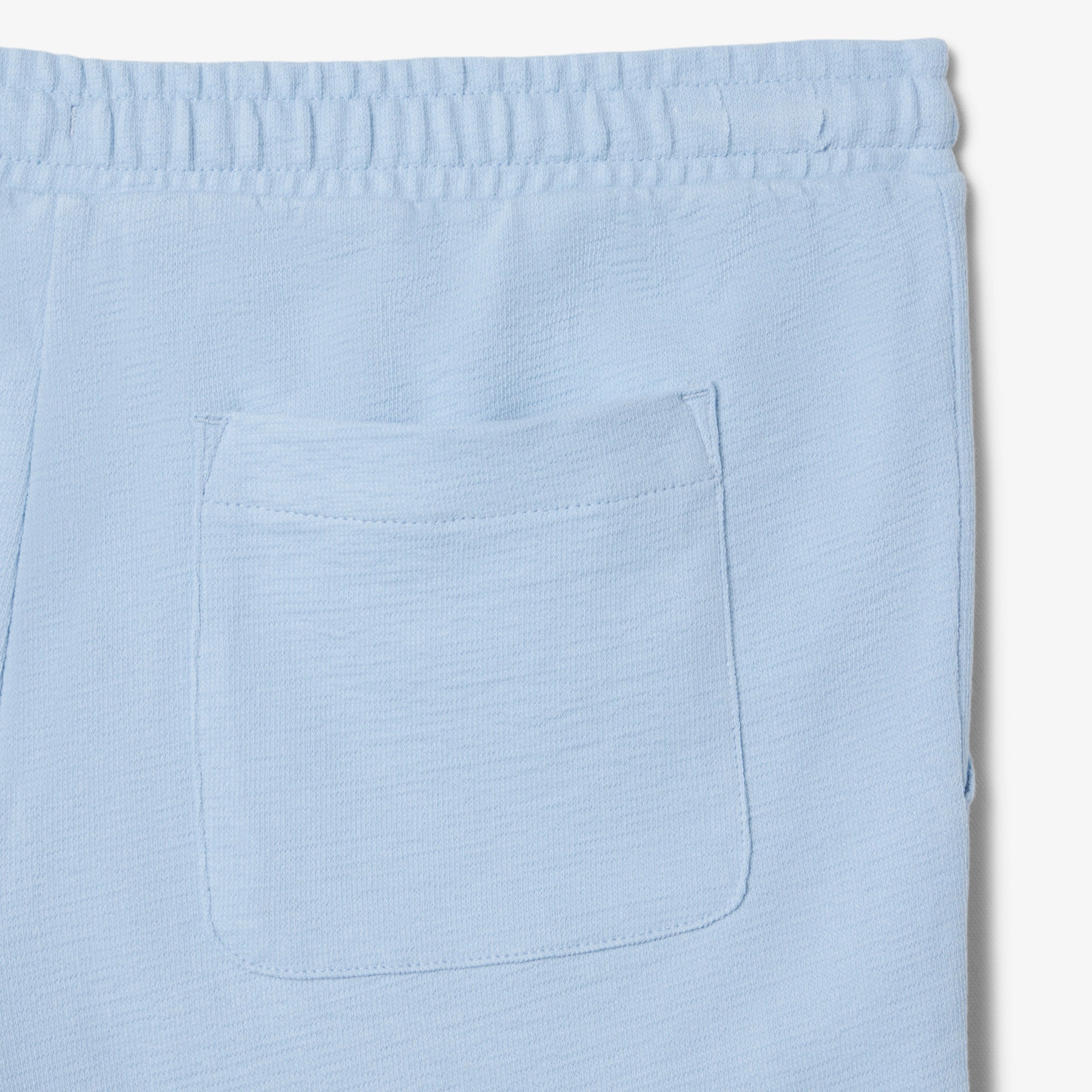 Quần Ngắn Lacoste Nam Ống Suông Chất Liệu Jersey Dập Nổi