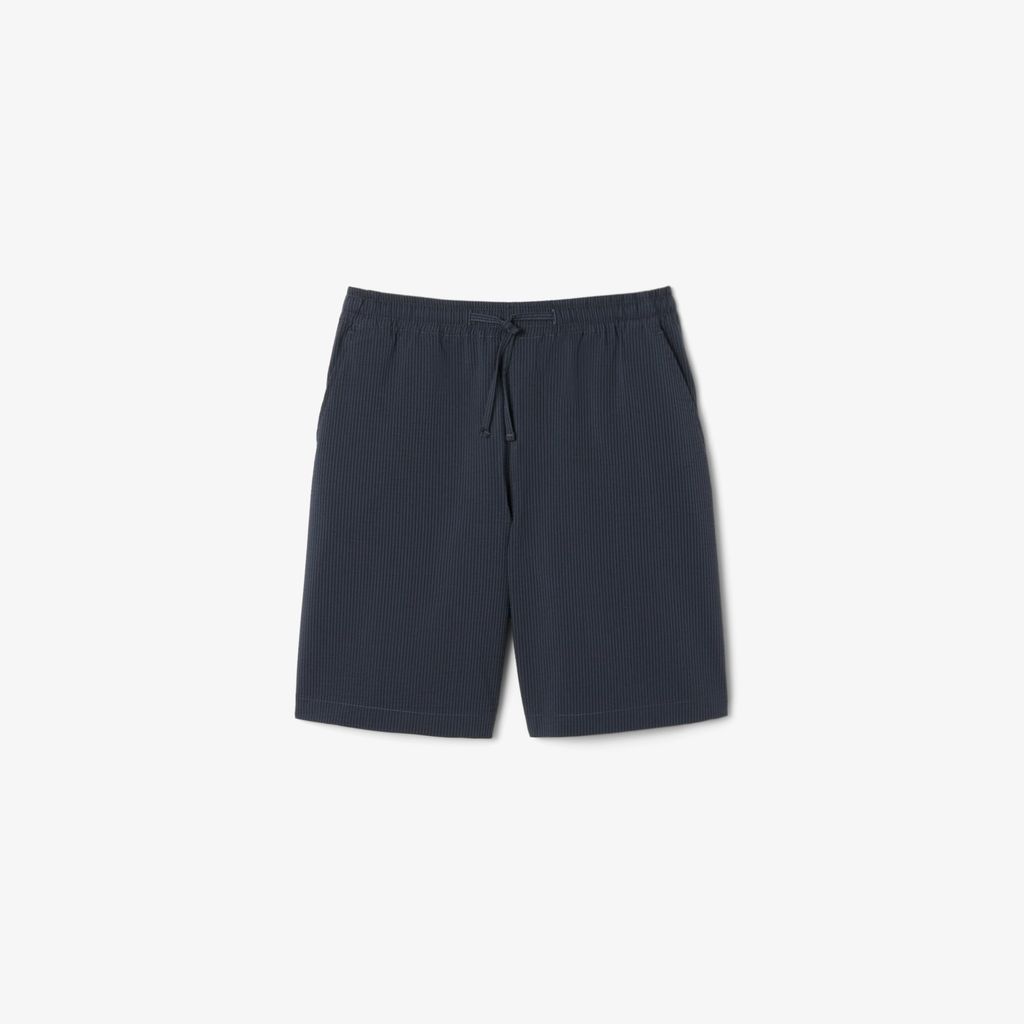 Quần Ngắn Lacoste Nam Dáng Oversize Chất Liệu Cotton Seersucker