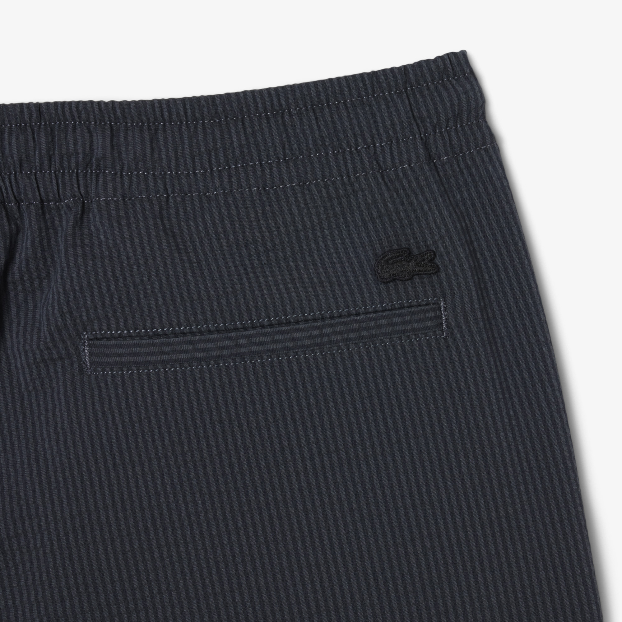 Quần Ngắn Lacoste Nam Dáng Oversize Chất Liệu Cotton Seersucker