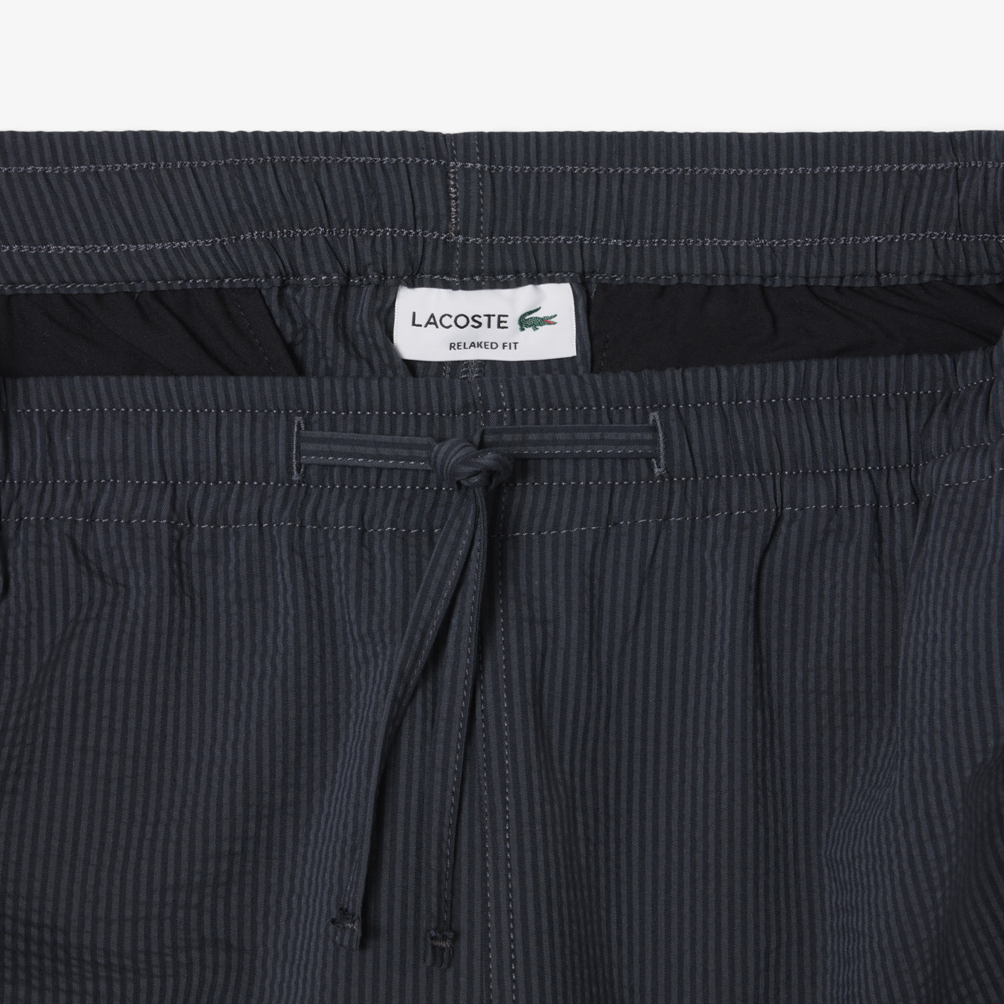 Quần Ngắn Lacoste Nam Dáng Oversize Chất Liệu Cotton Seersucker