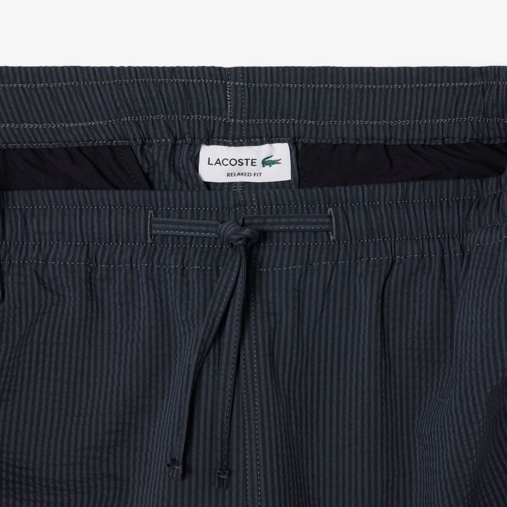 Quần Ngắn Lacoste Nam Dáng Oversize Chất Liệu Cotton Seersucker
