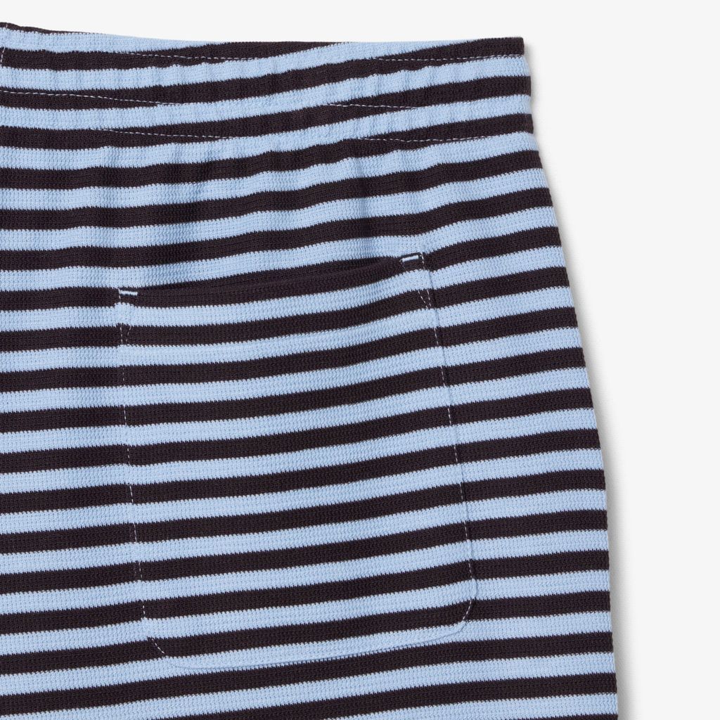 Quần Ngắn Lacoste Nam Ống Suông Chất Liệu Cotton Kẻ Sọc