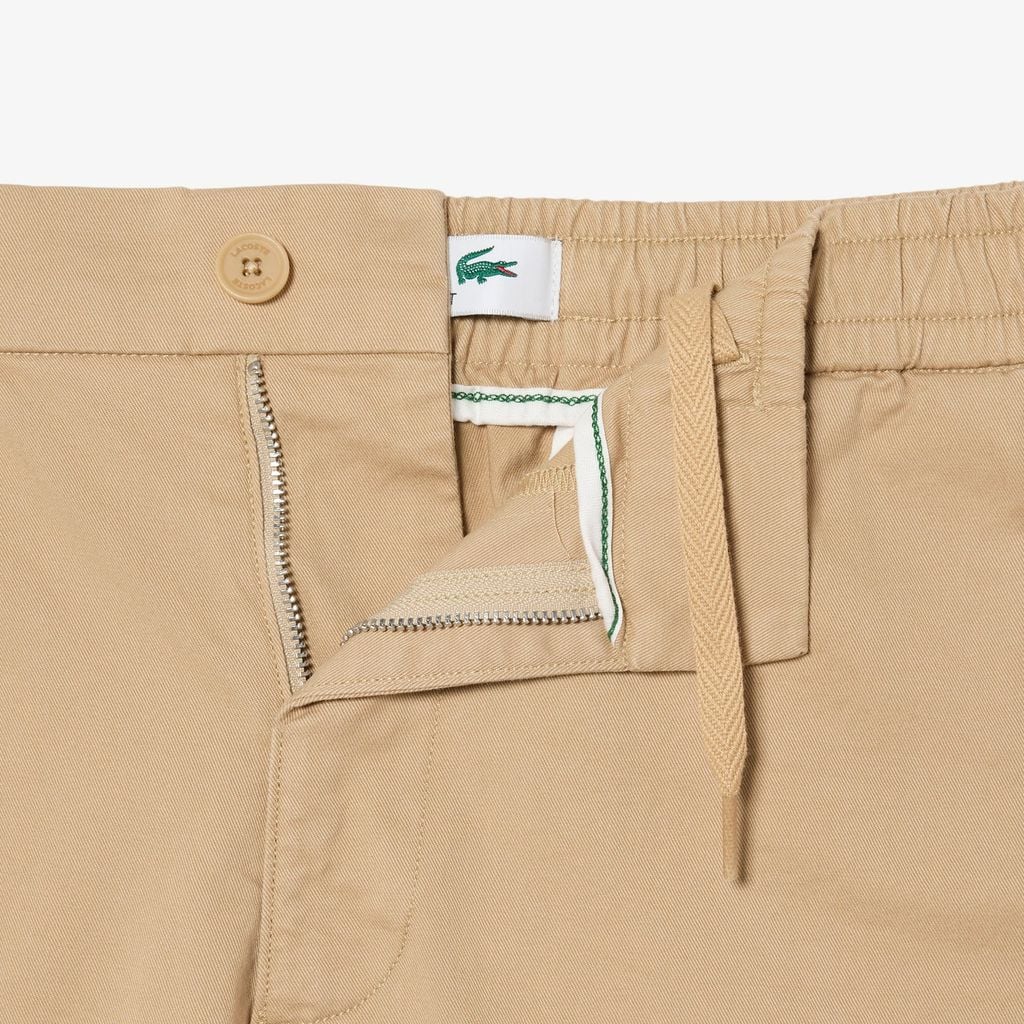 Quần Ngắn Lacoste Nam Ống Suông Chất Liệu Cotton Co Giãn