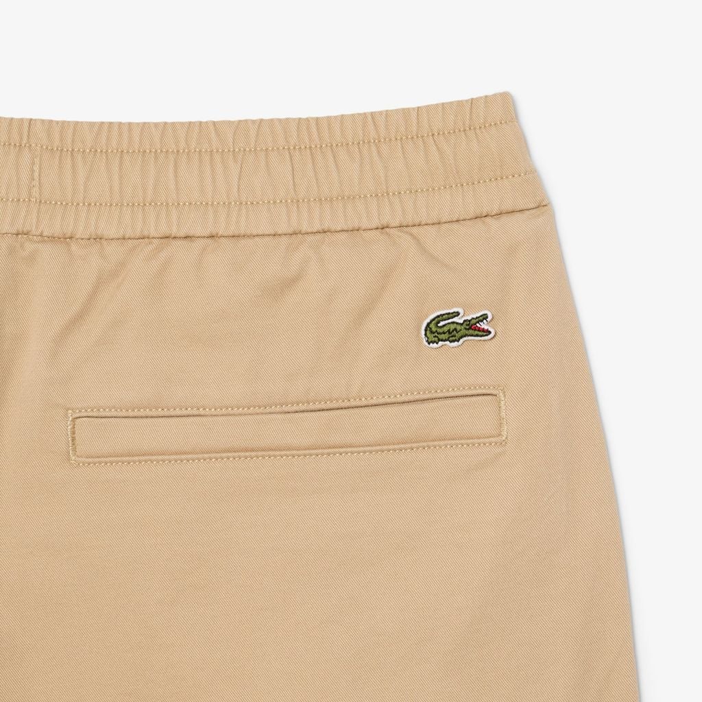 Quần Ngắn Lacoste Nam Ống Suông Chất Liệu Cotton Co Giãn