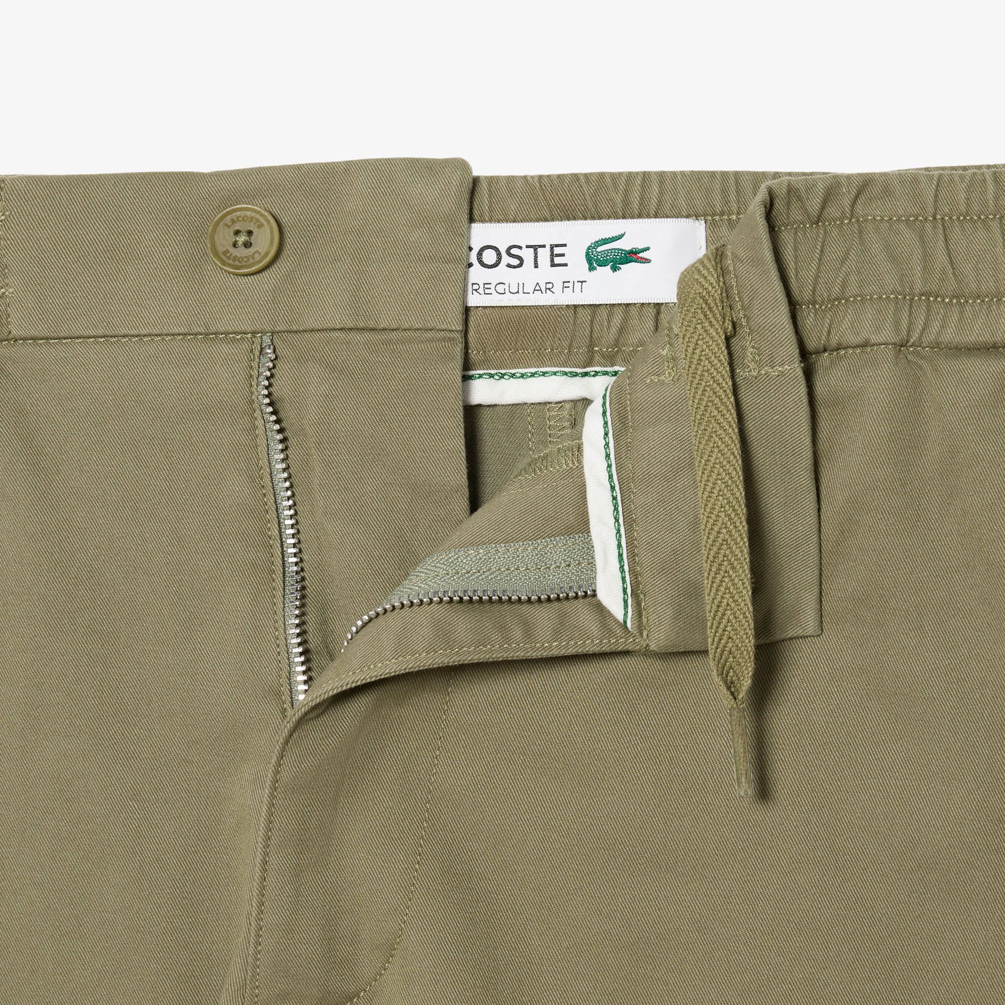 Quần Ngắn Lacoste Nam Ống Suông Chất Liệu Cotton Co Giãn
