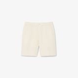 Quần Ngắn Lacoste Nam Ống Suông Chất Liệu Twill Pha Linen