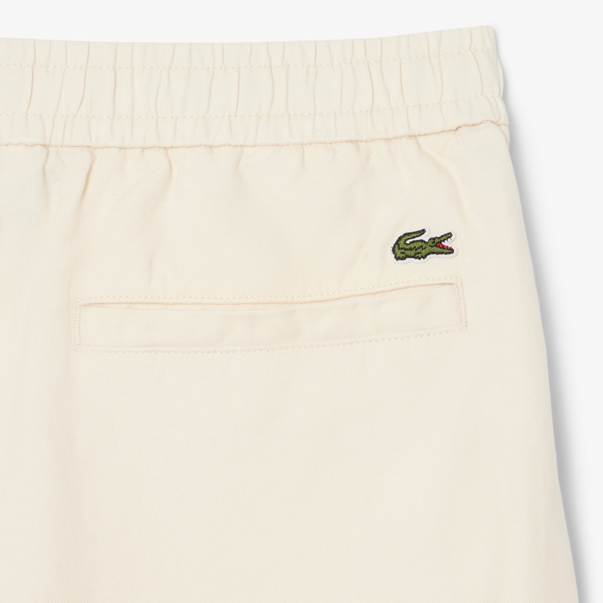 Quần Ngắn Lacoste Nam Ống Suông Chất Liệu Twill Pha Linen