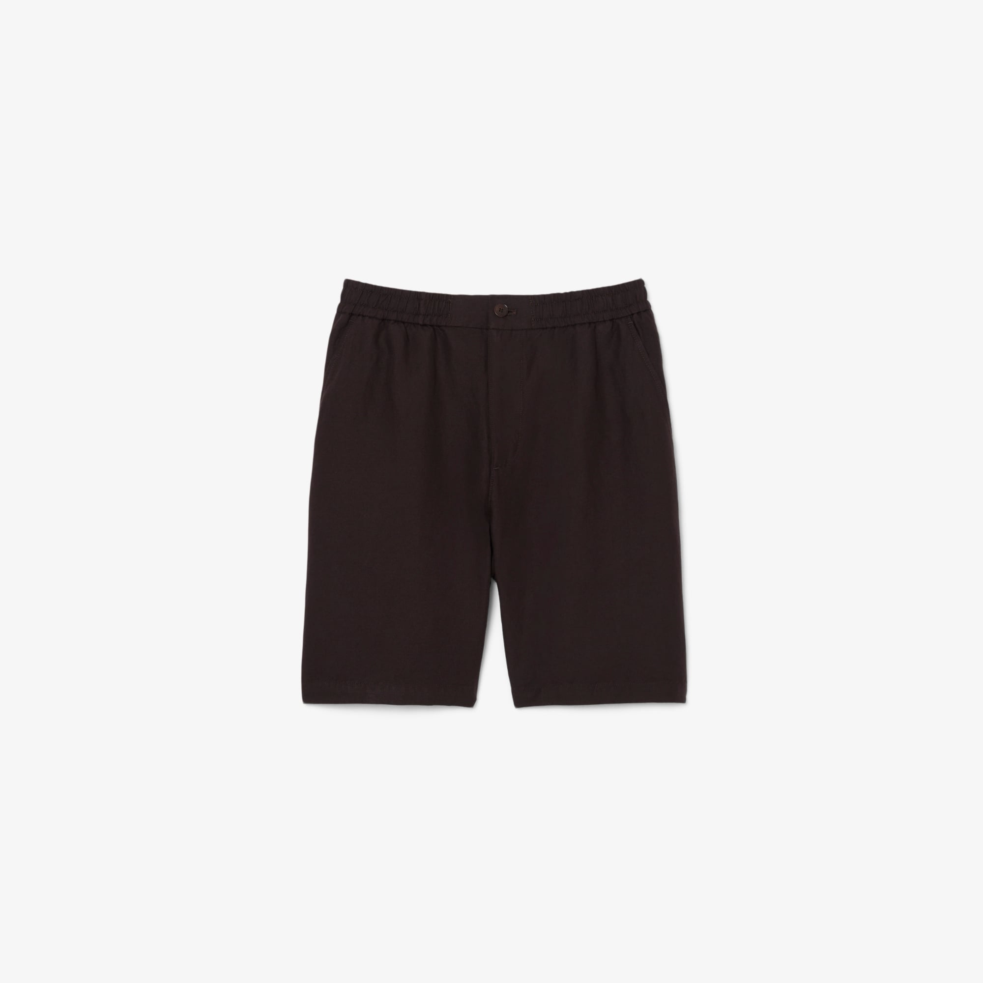 Quần Ngắn Lacoste Nam Ống Suông Chất Liệu Twill Pha Linen