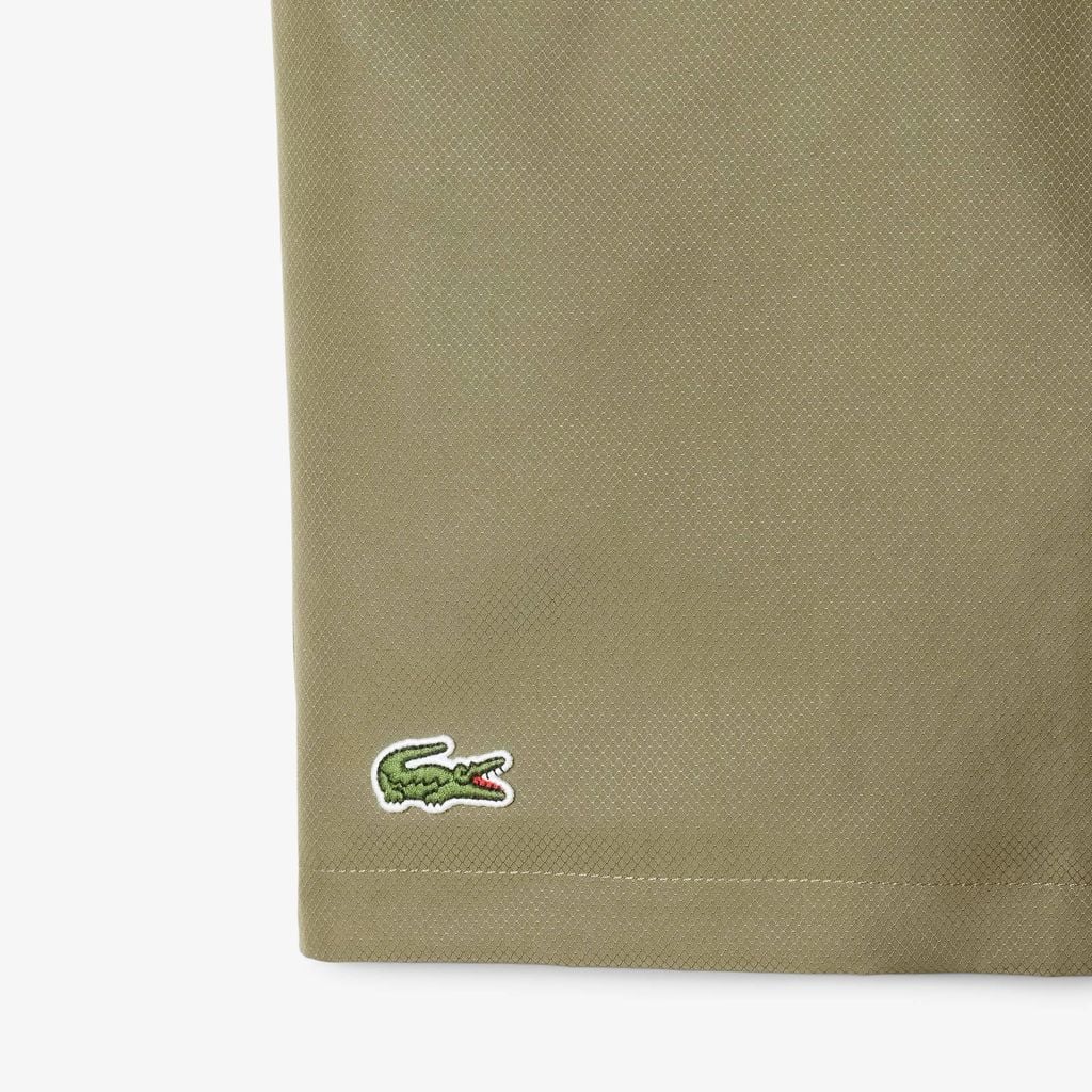 Quần Ngắn Tennis Lacoste Nam Chất Liệu Vải Taffeta Kim Cương Nhẹ