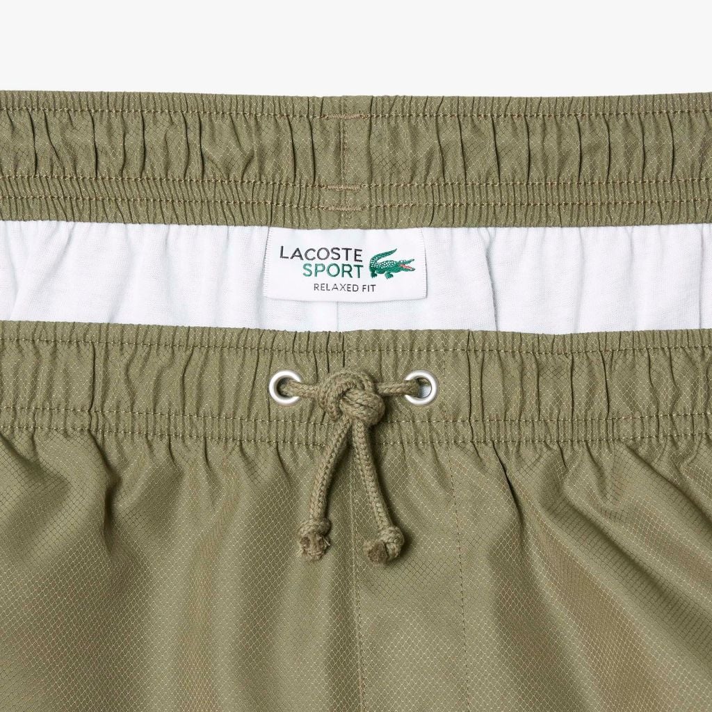 Quần Ngắn Tennis Lacoste Nam Chất Liệu Vải Taffeta Kim Cương Nhẹ