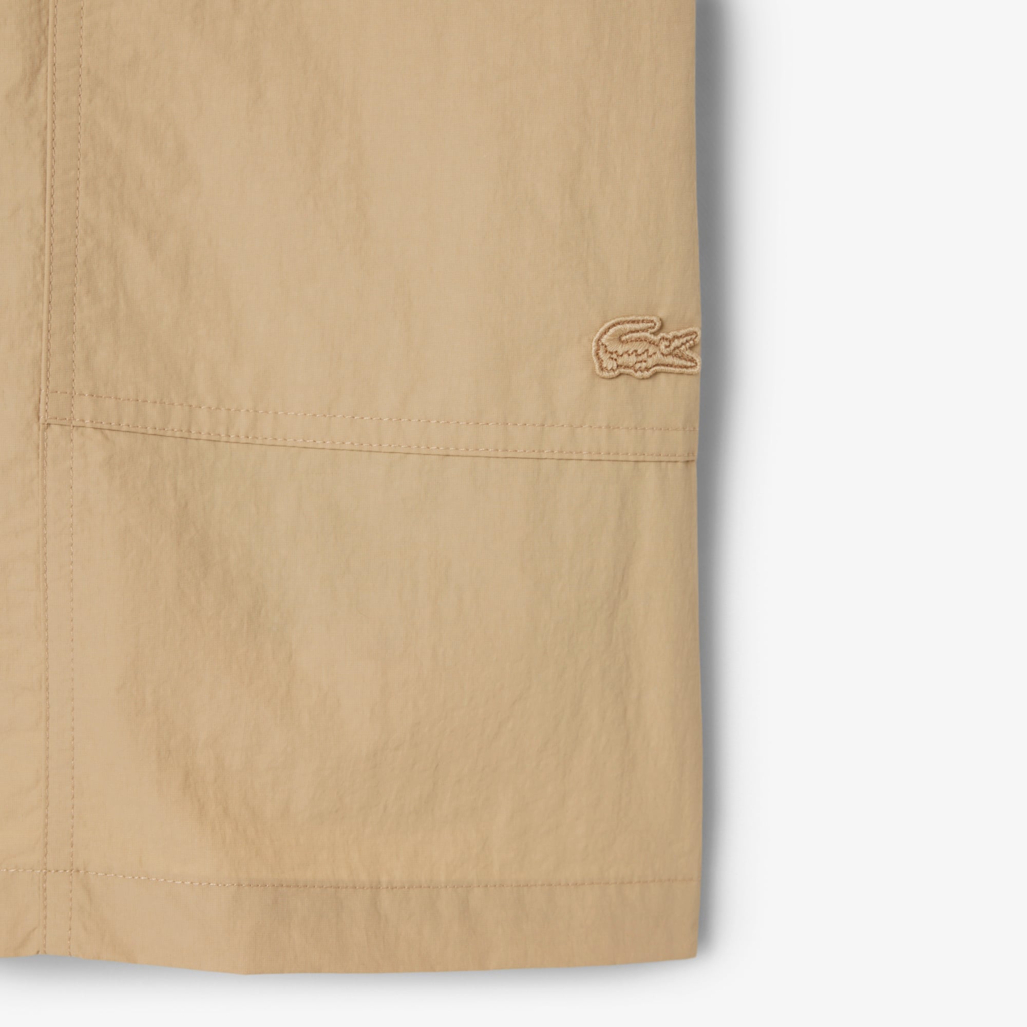 Quần Ngắn Lacoste Nam Dáng Rộng Chất Liệu Nylon Chống Gió Chống Thấm Nước