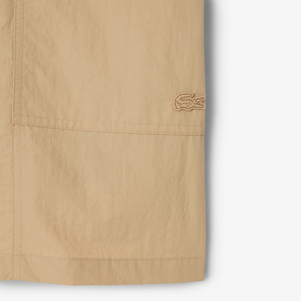 Quần Ngắn Lacoste Nam Dáng Rộng Chất Liệu Nylon Chống Gió Chống Thấm Nước