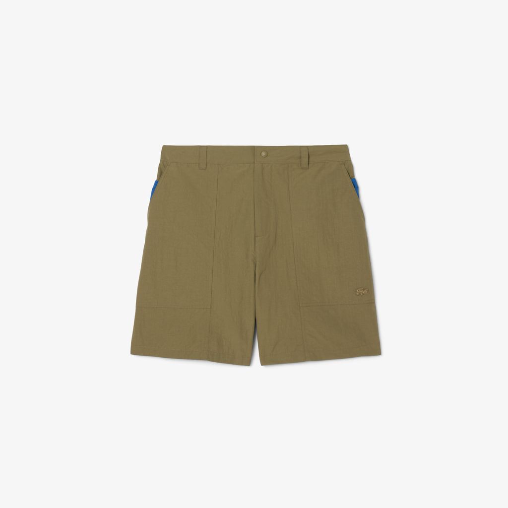 Quần Ngắn Lacoste Nam Dáng Rộng Chất Liệu Nylon Chống Gió Chống Thấm Nước