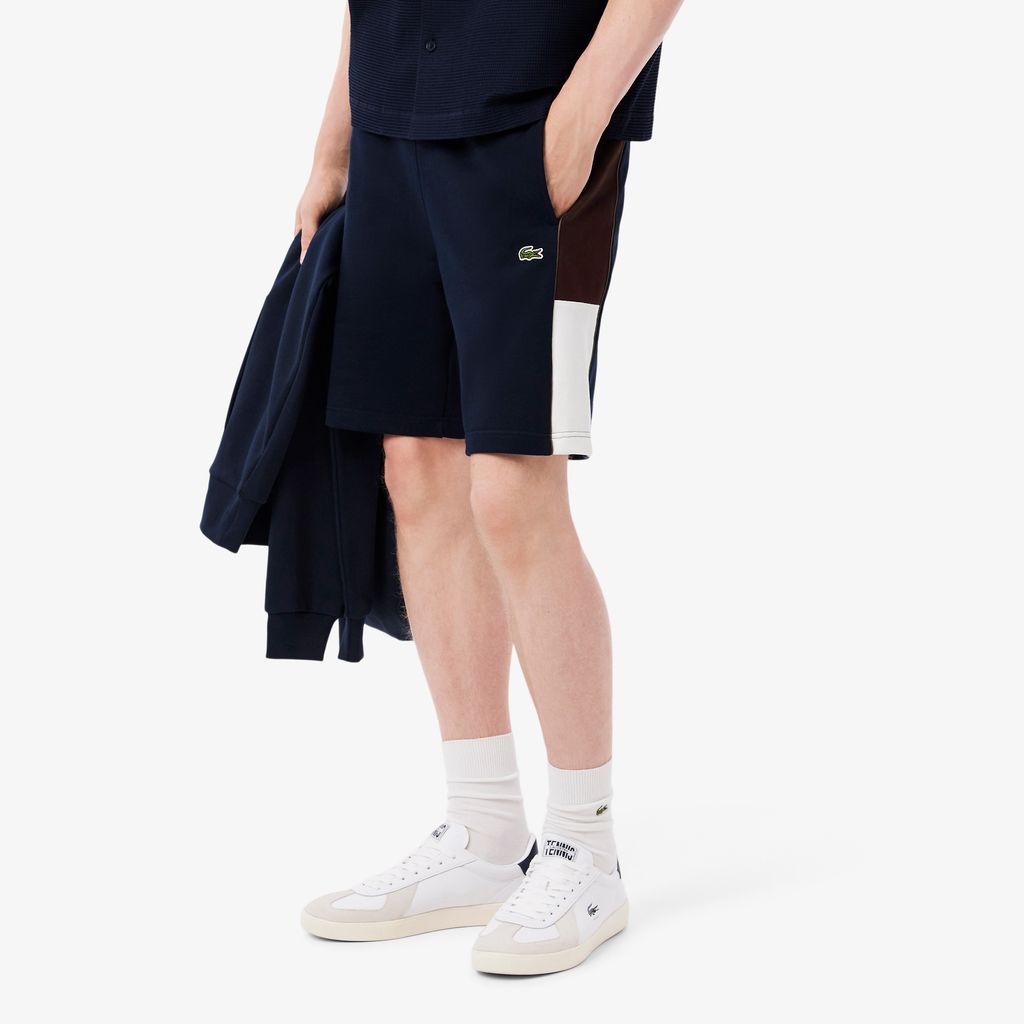 Quần Ngắn Nỉ Lacoste Nam Họa Tiết Colour-Block