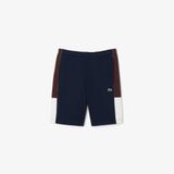 Quần Ngắn Nỉ Lacoste Nam Họa Tiết Colour-Block