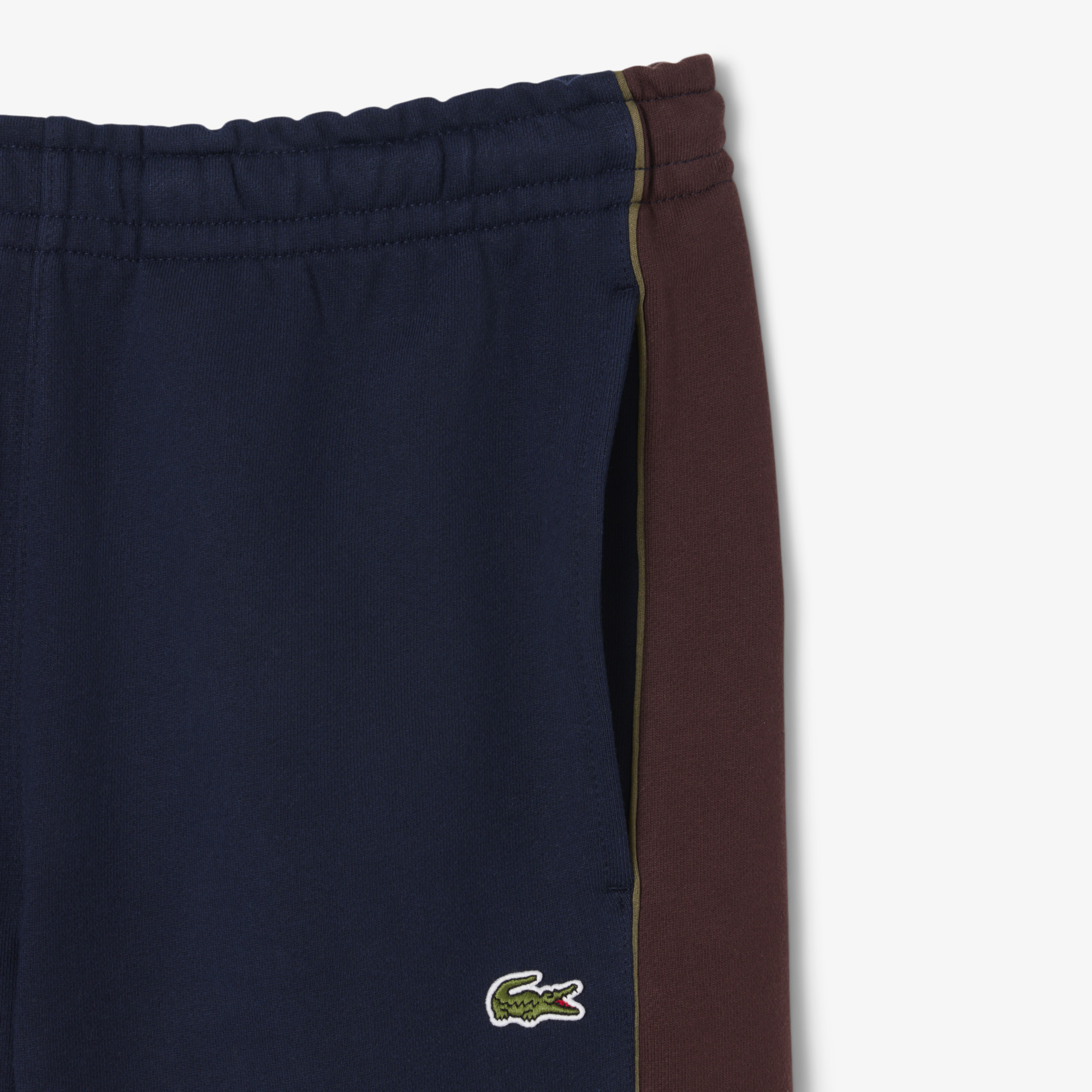 Quần Ngắn Nỉ Lacoste Nam Họa Tiết Colour-Block