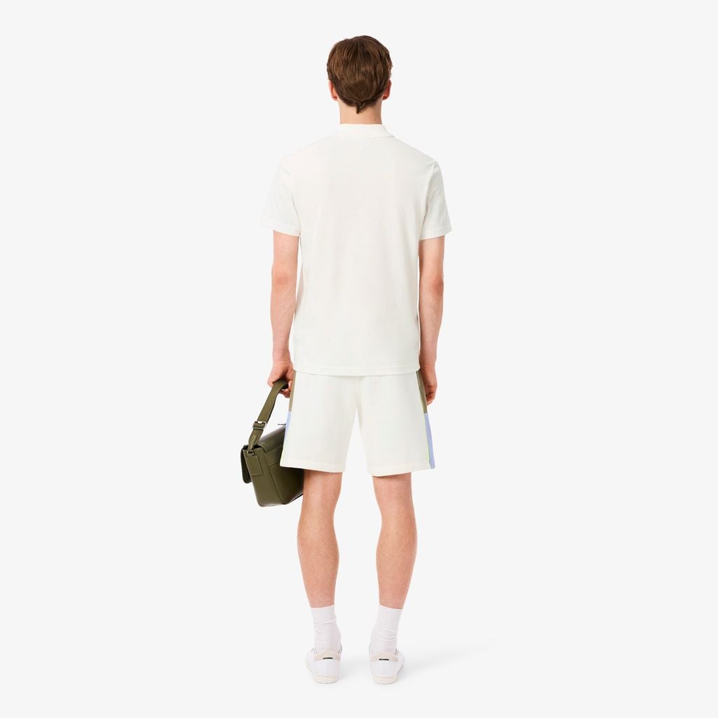 Quần Ngắn Nỉ Lacoste Nam Họa Tiết Colour-Block