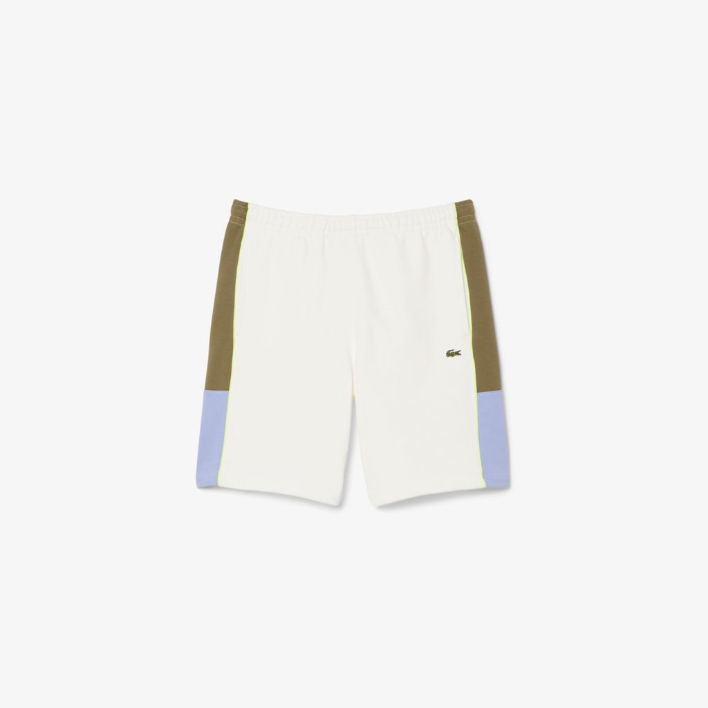 Quần Ngắn Nỉ Lacoste Nam Họa Tiết Colour-Block