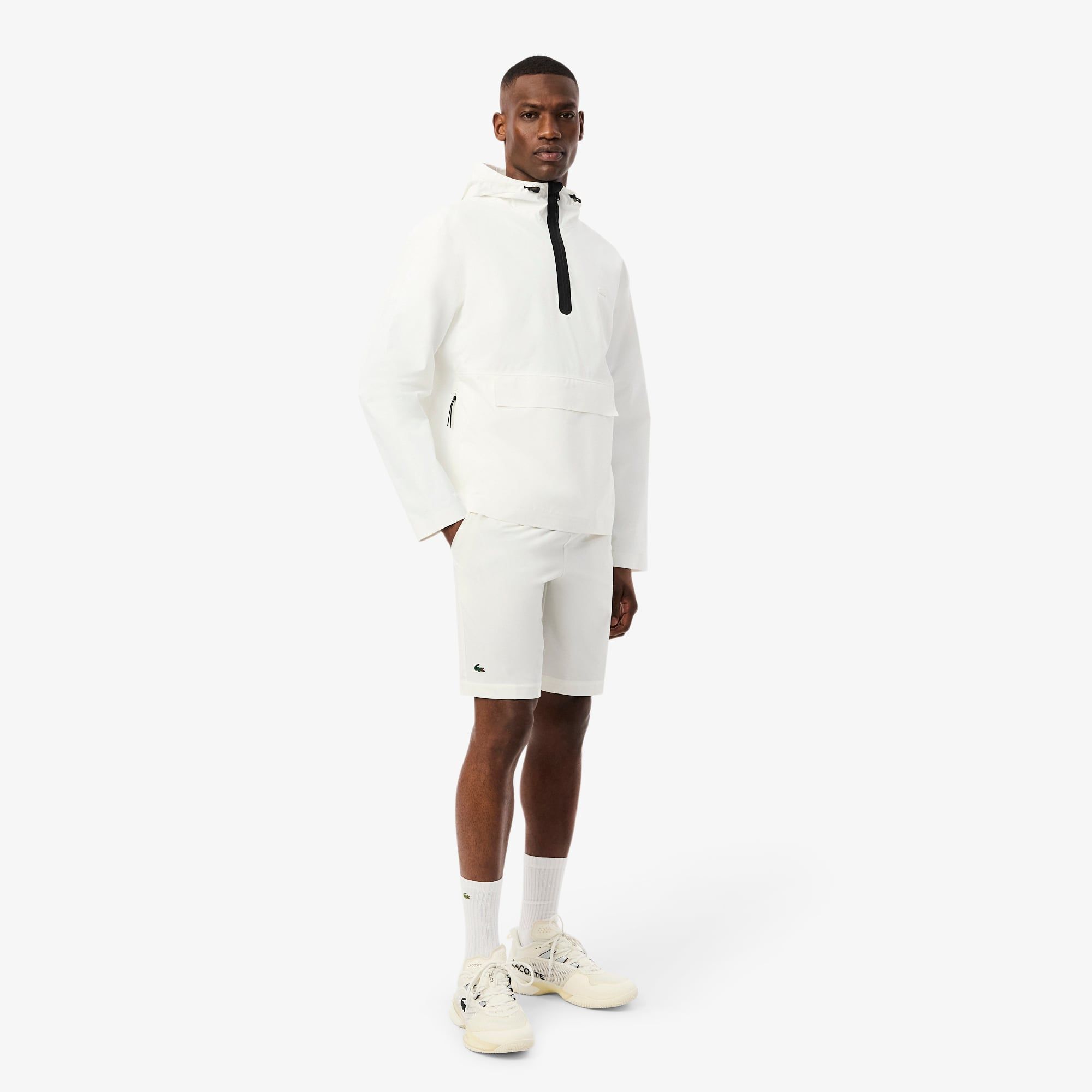 Quần Ngắn Tennis Lacoste Nam Dáng Suông Công Nghệ Ultra-Dry