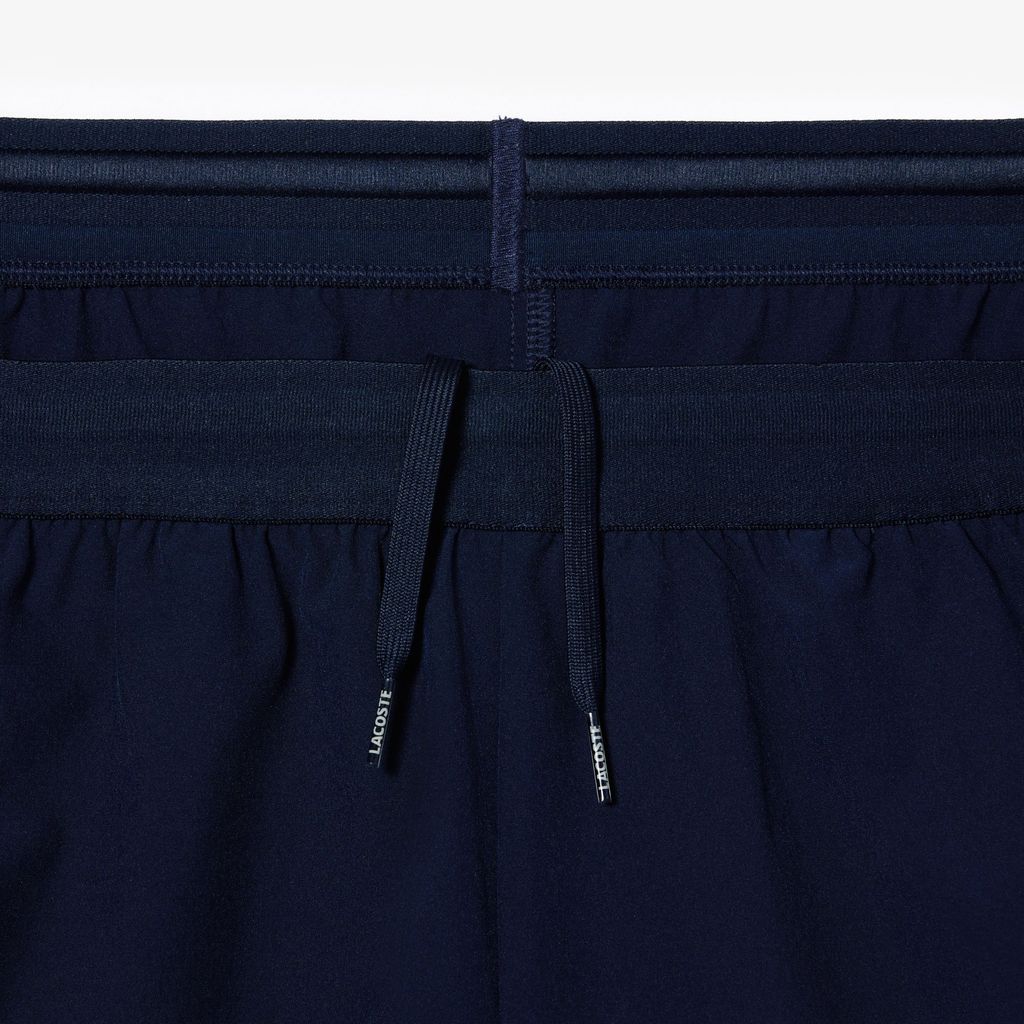 Quần Ngắn Tennis Lacoste Nam Dáng Suông Công Nghệ Ultra-Dry