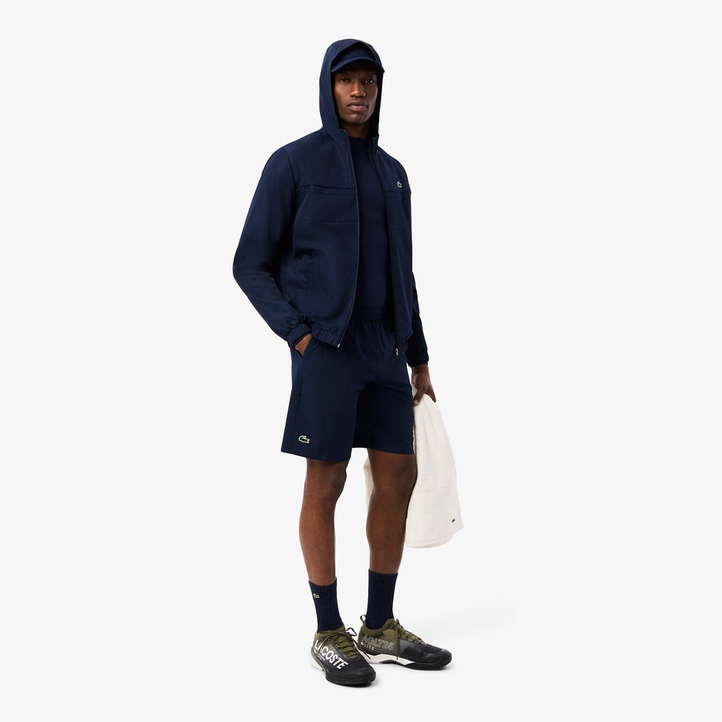 Quần Ngắn Tennis Lacoste Nam Dáng Suông Công Nghệ Ultra-Dry