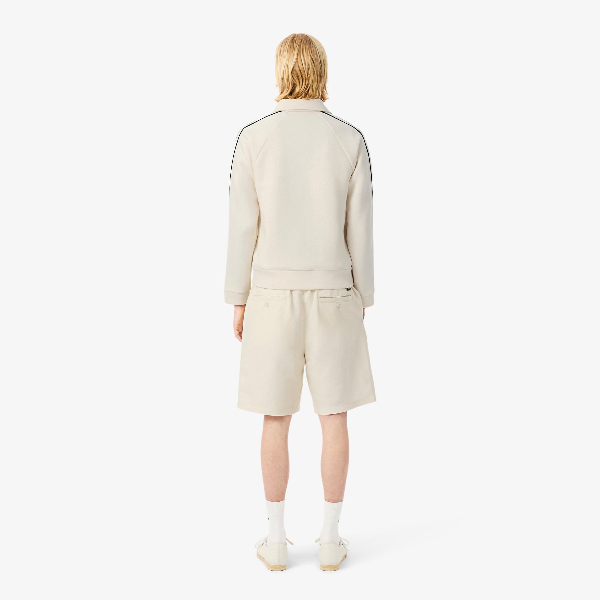 Quần Ngắn Lacoste Nam Ống Suông Chất Liệu Lanh