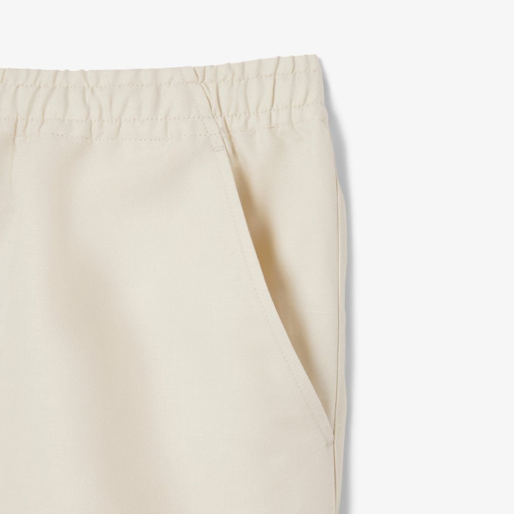 Quần Ngắn Lacoste Nam Ống Suông Chất Liệu Lanh