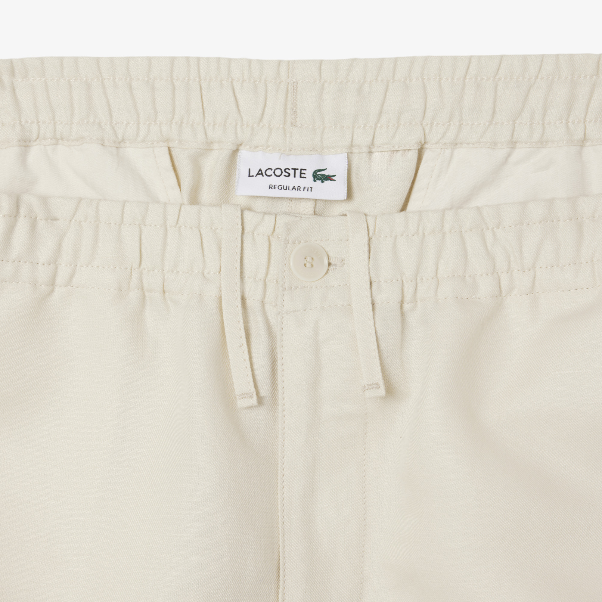 Quần Ngắn Lacoste Nam Ống Suông Chất Liệu Lanh