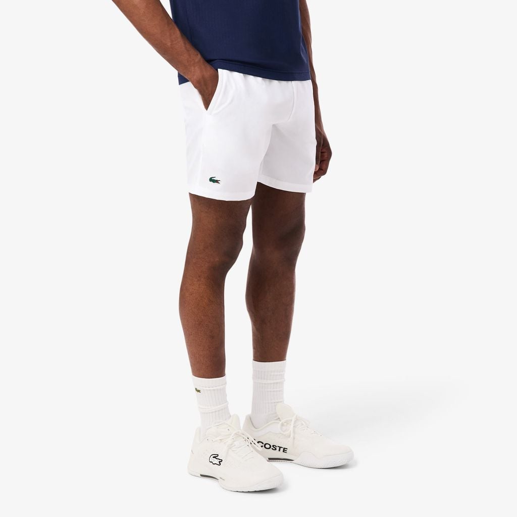 Quần Ngắn Tennis Lacoste Nam Ống Suông Co Giãn Công Nghệ Thoáng Khí
