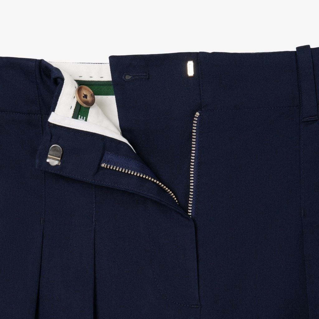 Quần Dài Lacoste Nữ Ống Loe Chất Liệu Gabardine Co Giãn