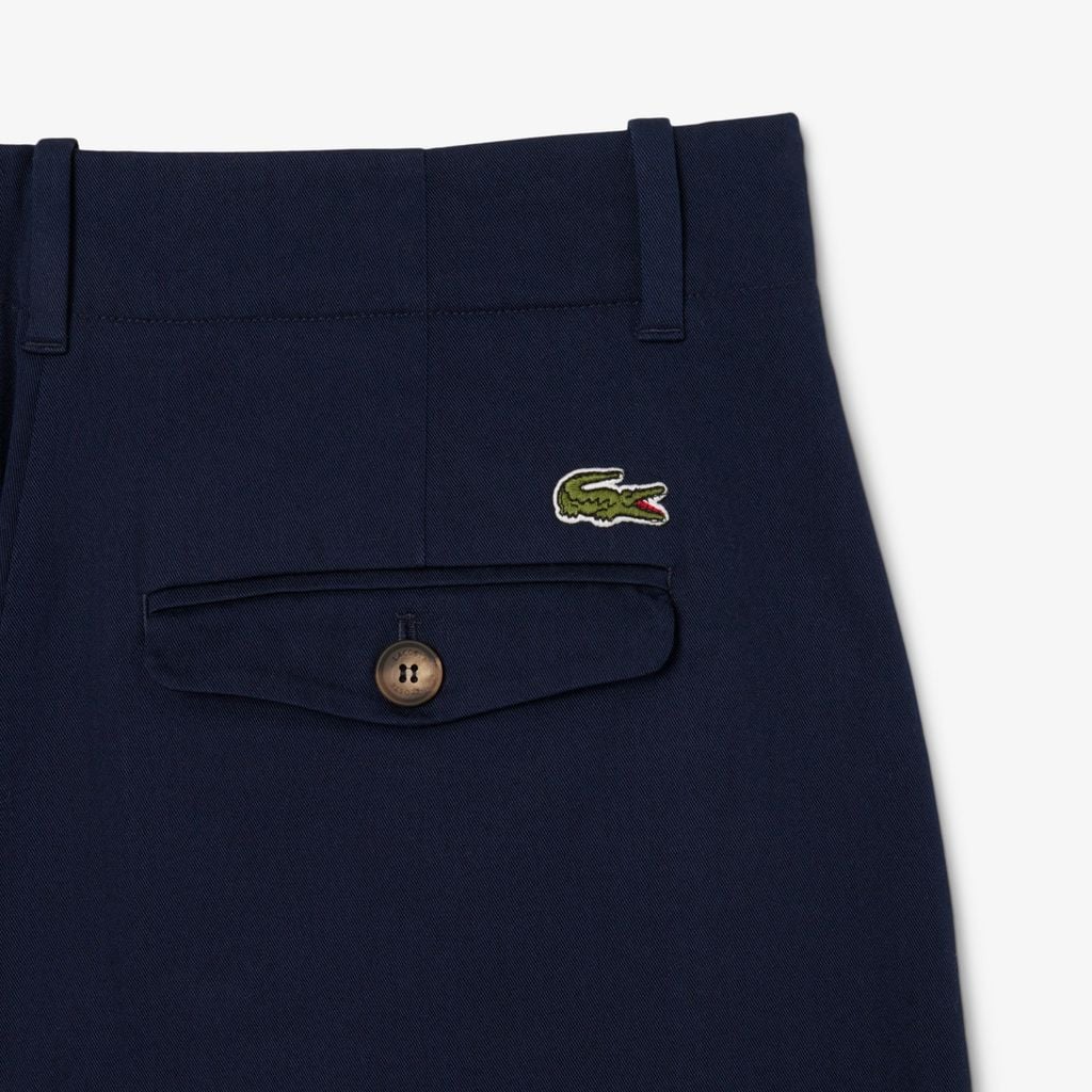 Quần Dài Lacoste Nữ Ống Loe Chất Liệu Gabardine Co Giãn