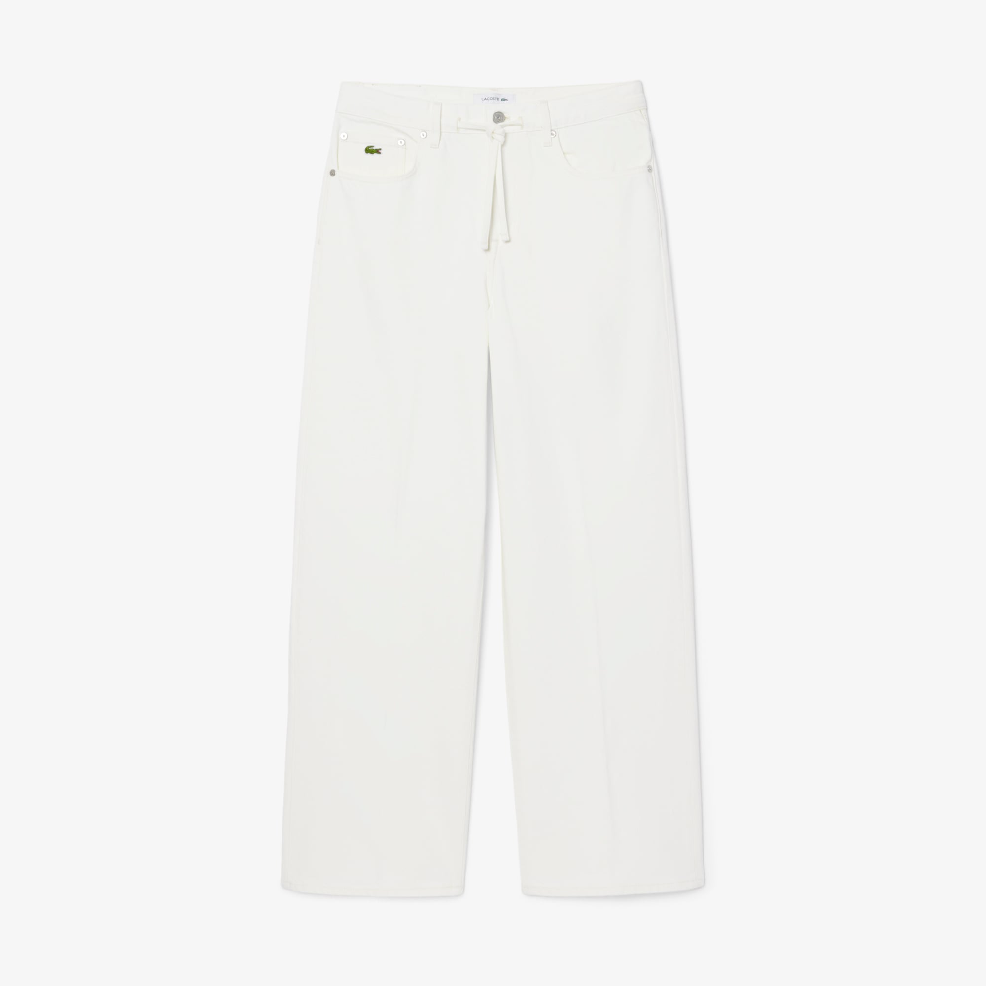 Quần Jeans Dài Lacoste Nữ Ống Rộng