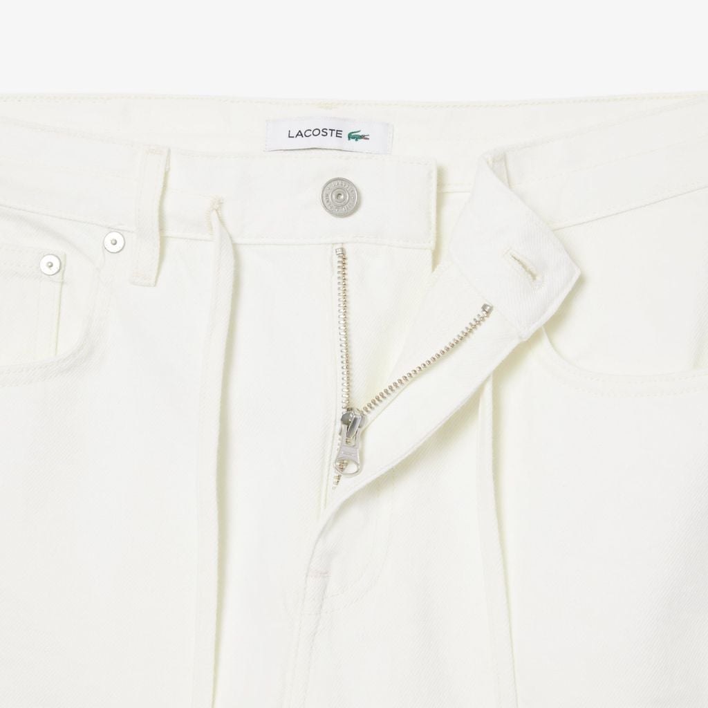 Quần Jeans Dài Lacoste Nữ Ống Rộng