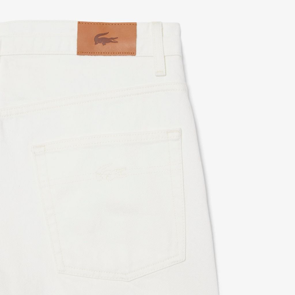 Quần Jeans Dài Lacoste Nữ Ống Rộng
