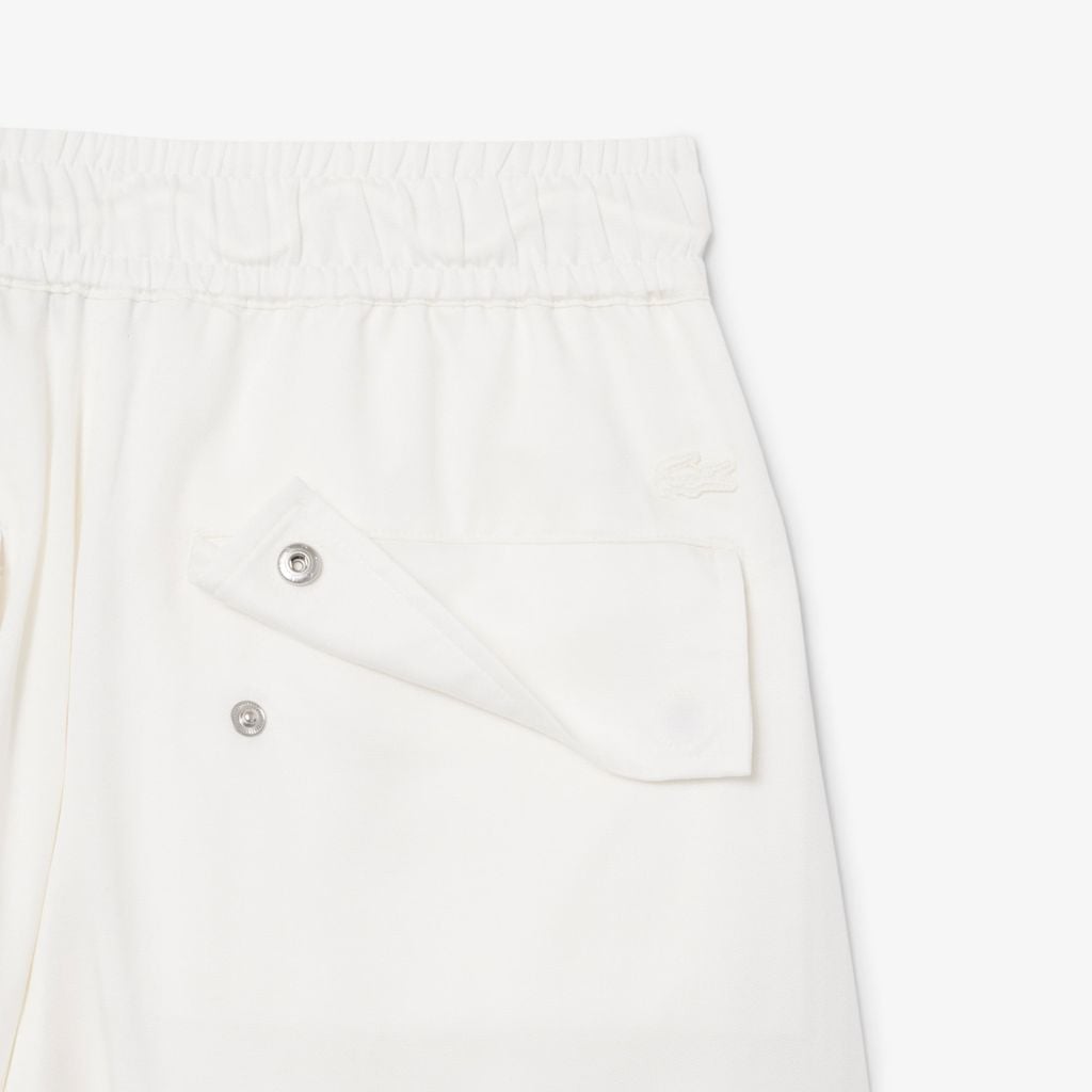 Quần Nỉ Dài Lacoste Nữ Ống Rộng Mềm Mại