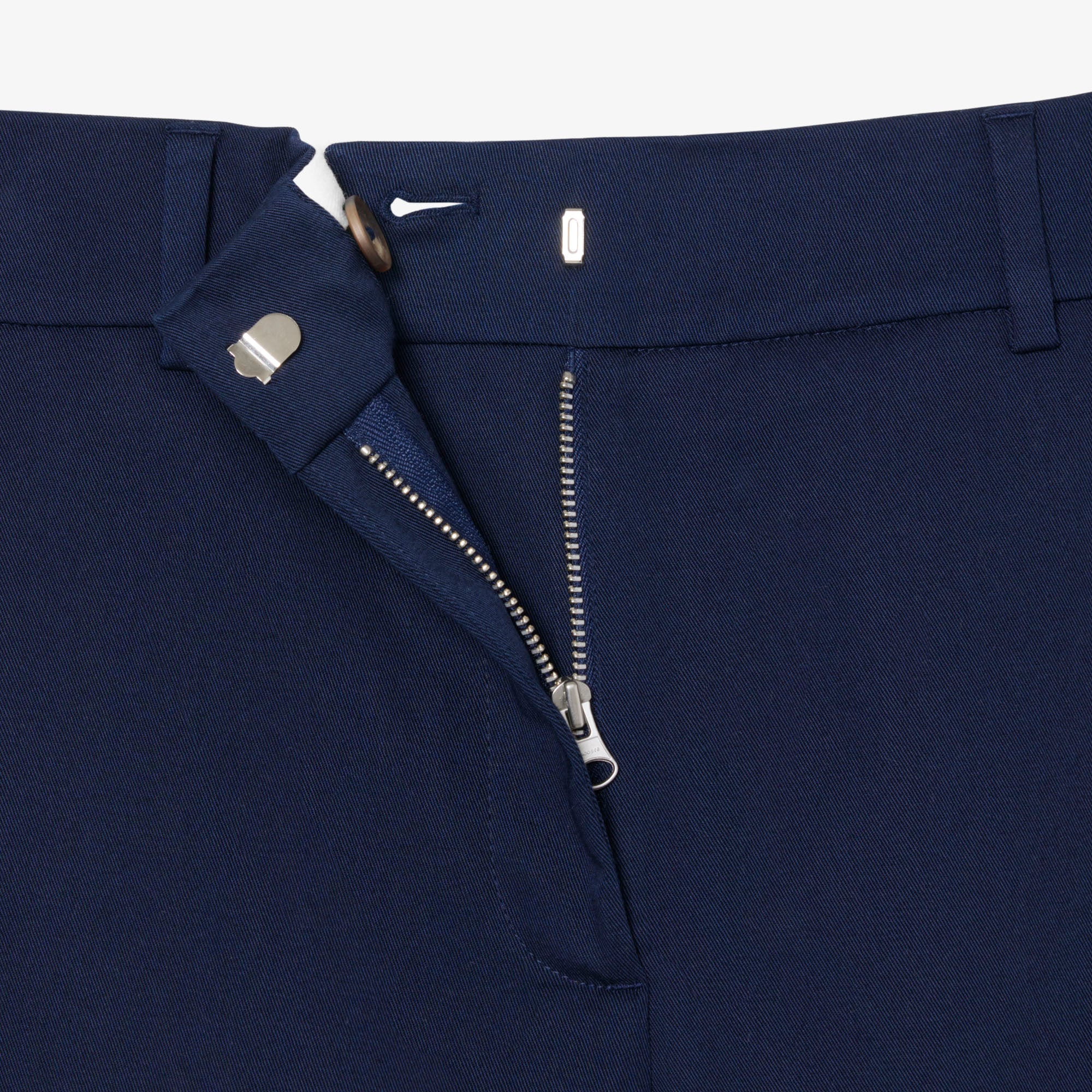 Quần Chino Dài Lacoste Nữ Ống Đứng Chất Liệu Cotton Gabardine